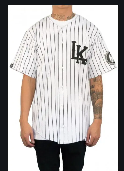 New 07 baseball uniform T-shirt fashion hip hop baseball T shirt jersey  men's clothing women's clothes tyga final king costume - AliExpress