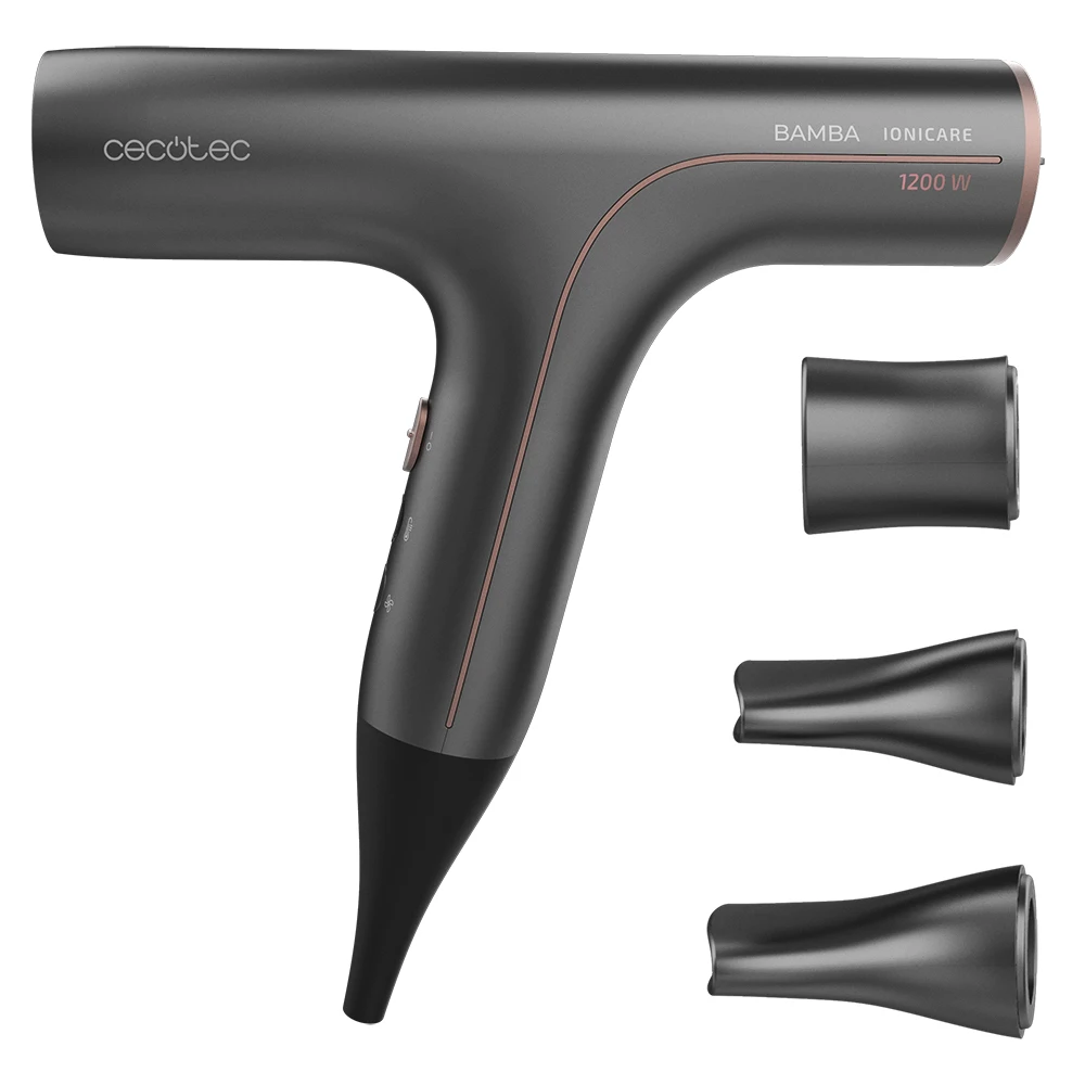 Cecotec Hair Dryer Bamba Ionicare 6000 Rockstar Soft/pro. Low Consumption,  1200w, Real-ion Digital Engine, Extreme Protect - Hair Dryers - AliExpress