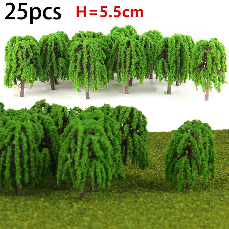 Trees Model Train Railroad Decor Scenery Landscape HO-OO Scale Building Static Grass Tufts Miniature Scenery Wildflowers Flower 