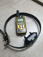 Collar de entrenamiento eléctrico para perros remoto impermeable recargable con pantalla LCD para todos los tamaños golpes vibración sonido 800m
