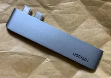 UGREEN HUB tipo C con USB Dual USB-C a HDMI RJ45 PD USB 3,0 SD para MacBook Pro aire adaptador de Thunderbolt 3 Dock USB-C 3,1 tipo-C