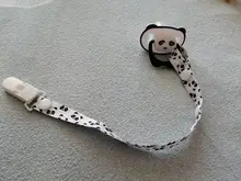 Chupete Dummy de Panda para pezón de bebé, chupete de silicona de grado alimenticio de PP, pezones de ortodoncia para niño pequeño con anillo, mordedor para bebé