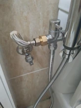 Faucet Hose Tank-Hooked-Holder Shower-Sprayer T-Adapter Bidet Toilet Bathroom Brass Easy-Install