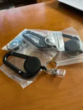 Llavero con Clip para tarjeta de identificación, llavero retráctil con etiqueta de nombre, retroceso, insignia, cinturón, soporte de cuerda de alta resistencia