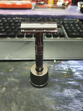 Maquinilla de afeitar de doble filo, maquinilla de afeitar de doble filo con 10 cuchillas de afeitar, Premium Wet, clásica, de Metal, se adapta a todas las cuchillas de afeitar estándar