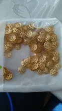 100-500 unids/lote 6-14MM de plata chapado en oro pétalo de La Flor final separador topes para cuentas encantos del grano tazas para la fabricación de la joyería