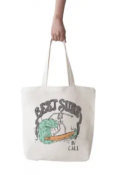 

Angemiel Bag Big Skeleton Surfer Shopping Beach Tote Bag