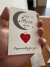 Tarjeta de felicitación de amor creativa para pareja, sobre para el Día de San Valentín, tarjeta de felicitación para novia, tarjeta de cumpleaños, 1 Uds.