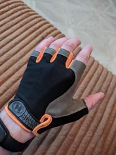 Guantes de ciclismo para deportes al aire libre, protectores de mano en malla, transpirables, accesorios de bicicleta antideslizantes, cubre la mitad de los dedos
