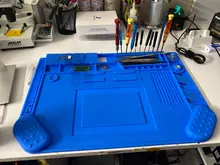 Almohadilla de reparación aislante resistente al calor, estación de soldadura de silicona, almohadilla de trabajo, plataforma de escritorio para Estación de soldadura BGA