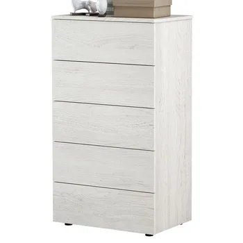 

Comfortable Liras 5 drawers Color White Alps Modern Bedroom 61x40x109 cm