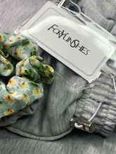 Wide Leg-Trousers Tracksuit-Pants Joggers Grey Women Clothing Y2k High-Waist Korean Fashion