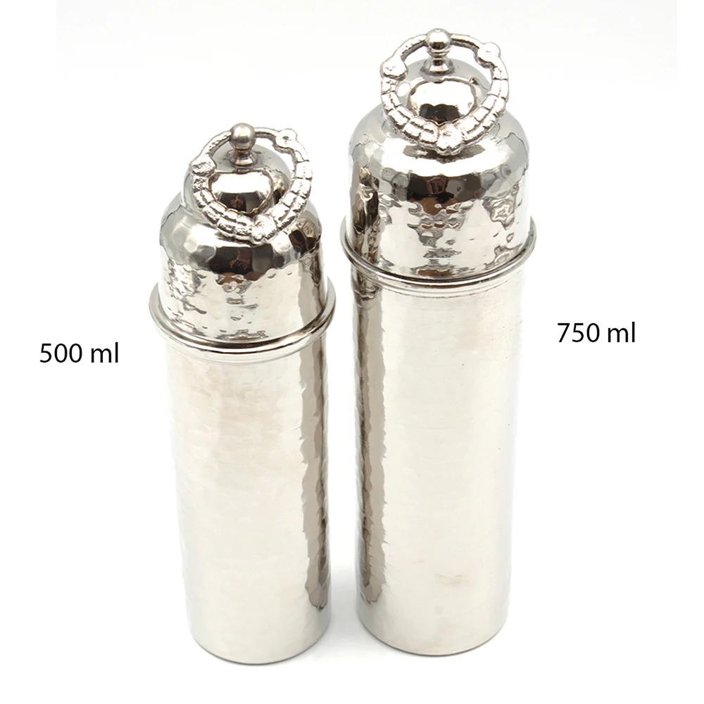 Bakır Dövme Matara Gri 500 ml 2