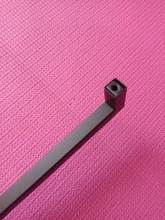 Manijas de armario cuadradas de acero inoxidable, tiradores de cajón de armario, puerta de baño, tirador para muebles de cocina, color negro, 3-15 pulgadas