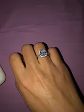 CC Anillos para las mujeres de la Boda nupcial Anelli joyería de moda anillo de compromiso de oro blanco Anillos de Color CC595