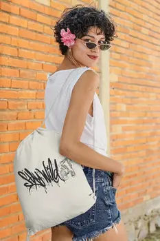 

Angemiel Bag Stay Wild Motorcycle Cloth Backpack