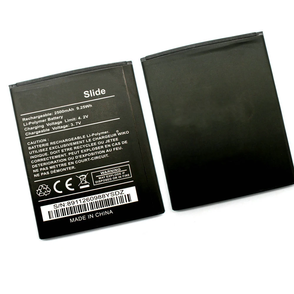 5 Pz/Lotto 2500Mah Scorrere Batteria Per Wiko Slide Del Telefono Mobile Della Batteria