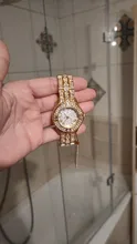 Reloj de moda con diamantes de oro para mujer, pulsera informal de marca de lujo, relojes femeninos