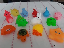 Bathing-Toy Float Soft-Rubber Mixed-Animals Sound-Squeaky Baby Squeeze Colorful for GYH