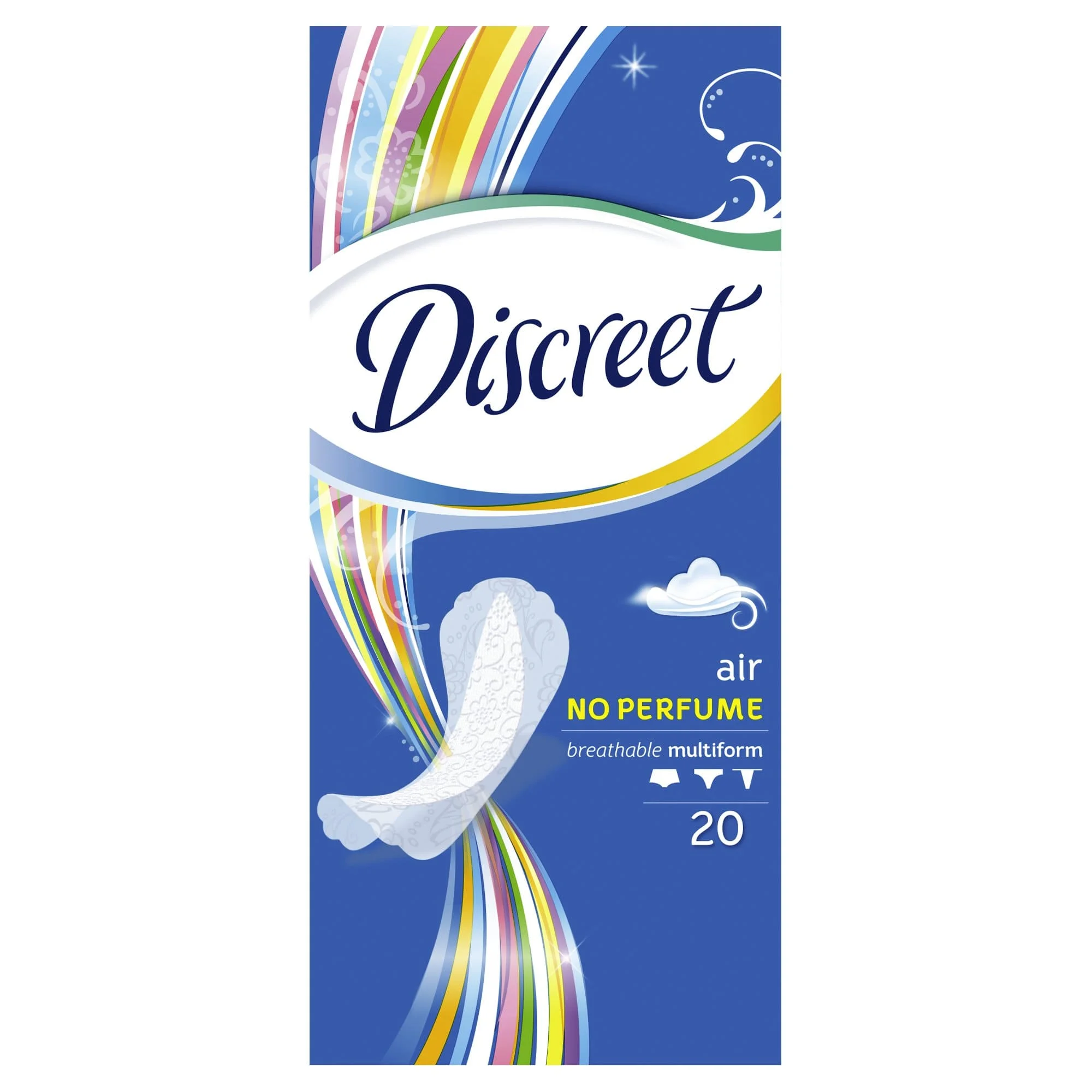 Женские ежедневные прокладки DISCREET Air Multiform, 20 шт