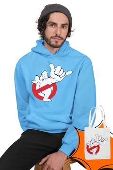

Angemiel Wear Ghostbusters Blue Men 'S Hooded Sweatshirt Bags Kombin