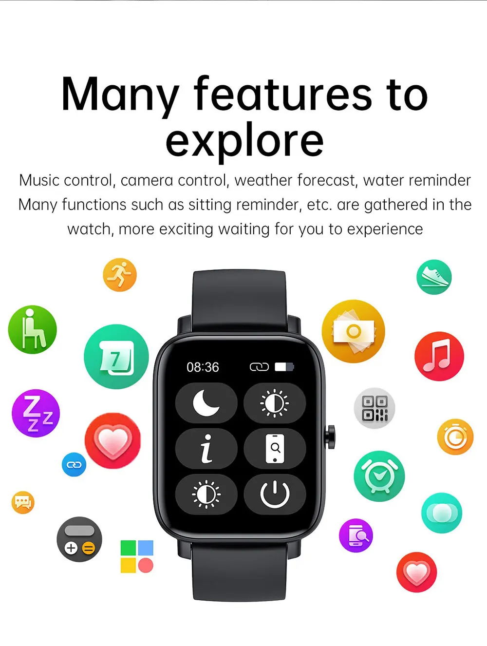 CHYCET Smart Watch Men 2022 Smartwatch Women Heart Rate Sleep Monitor Watches Sports Fitness Tracker Colok For Android IOS PK P8