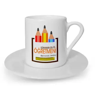 

Personalized World Best Öğretmeni Turkish coffee Cup-20