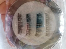 2 pares de 4 pestañas naturales magnéticas, pestaña reutilizable, pestañas postizas, rizador de pestañas quantum, fácil de llevar y transportar