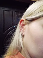Pendientes Punk sin Piercing para el cartílago, pendientes con Clip para la oreja, para mujeres y niñas