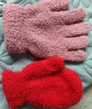 Baby Gloves Plush Winter Mittens Children Thick Warm Kid for 1-4Y Velvet Coral Fleece