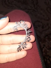 Bohemian sin Piercing para la oreja, de estrás de cristal Cuff Wrap Clip de perno pendientes para mujer niña moda pendientes joyas Bisutería