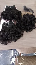Hair-Bundles Closure Curly Funmi Ombre Brazilian with 1b-27--4 30-99j 4--4