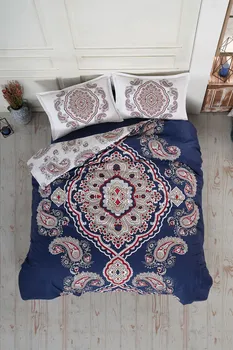 

Ranforce Very Colorful 100% Cotton Quality Bedding Set Double King Queen Bed Duvet Cover Set HARLEY V1 LACİVERT