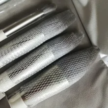 Zoreya marca pelo sintético suave sombra de ojos cepillo mango blanco mezcla rubor labio polvo resaltador maquillaje brochas Set 10 piezas