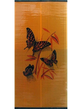 

Wall mounted film heater for home, living room, garden, kitchen, bedroom "Indian Summer" butterfly red on orange.