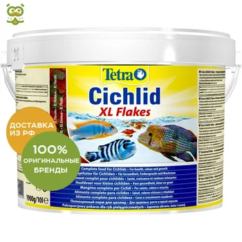 

Tetra Cichlid XL Flakes (flakes) for any kinds of цихлид, 10 L.