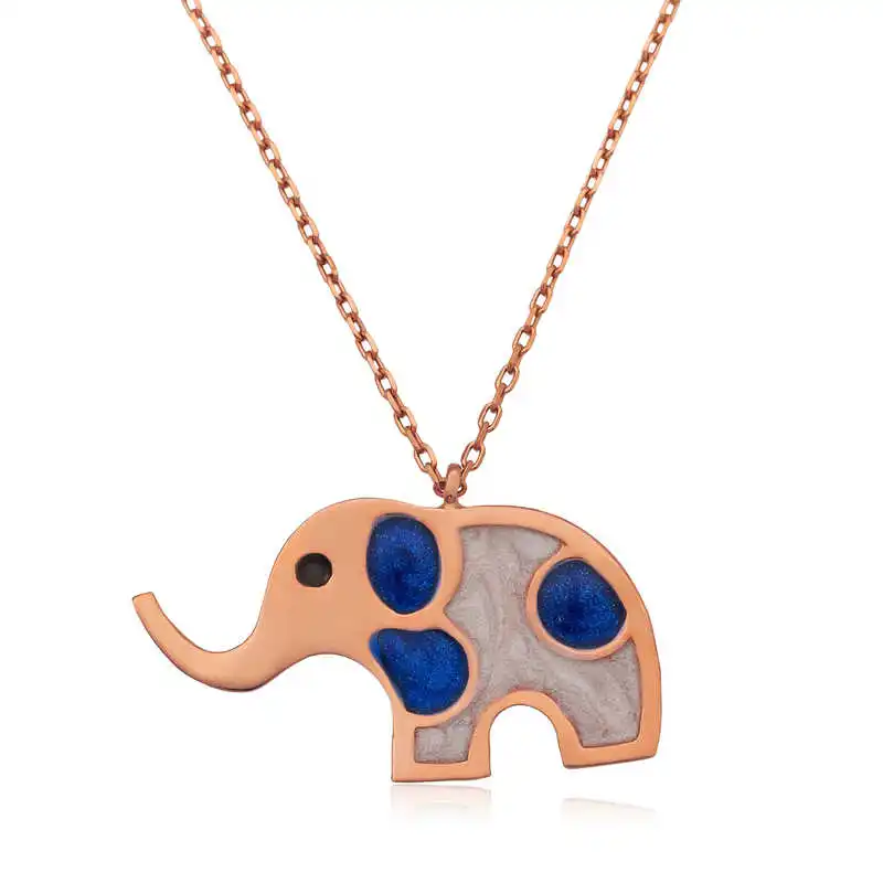 

Armagano 100% 925 Sterling Silver Elephant Lady 'S Necklace Quality and Original Women Amulets
