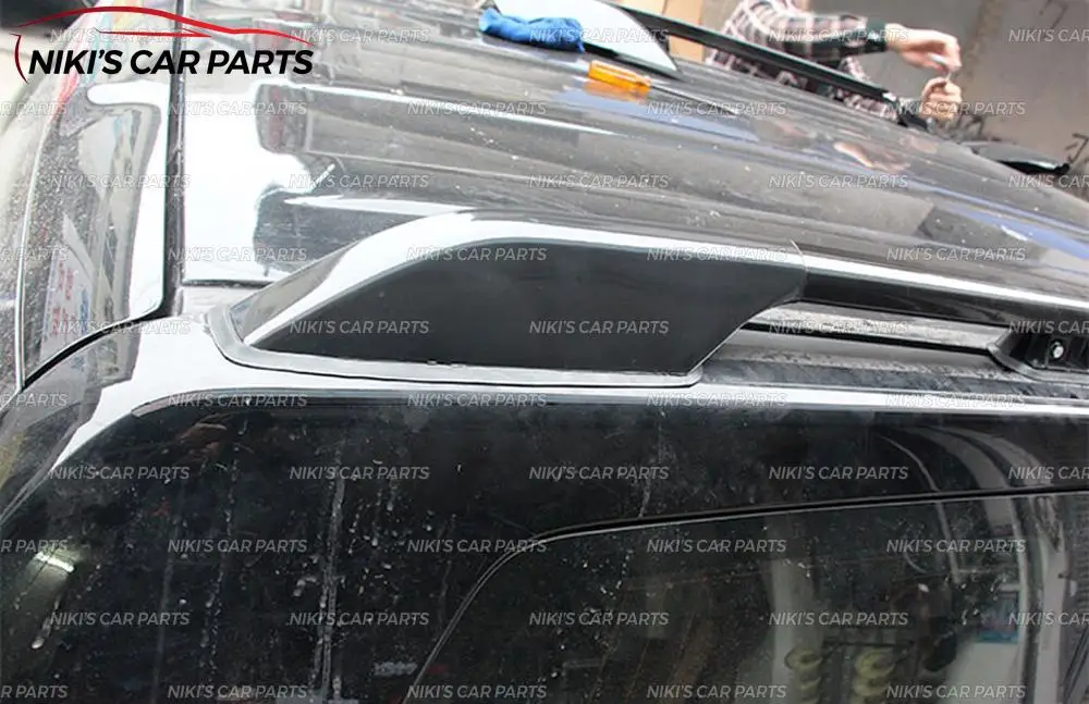 Боковые накладки на рейлинги для Toyota Prado FJ 120 2003-2009 на крышу рельсы пластиковая формовка из АБС 1 комплект/4 шт украшения Тюнинг Автомобиля