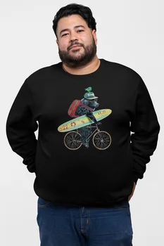 

Angemiel Wear Sörfe On Outgoing Bear Black Men 'S Sweatshirt