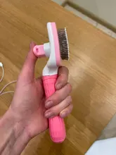 Slicker Brush Removes Grooming Comb Massage-Particles Dog Loose-Hair Self-Cleaning Circulation