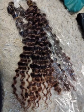 Extensiones de cabello trenzado degradado, pelo sintético Natural de ganchillo con ondas profundas de 22 pulgadas, pelo de baja temperatura para la Feria de la ciudad