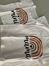 Camisetas de arcoíris para madre e hija, trajes familiares a juego para mamá, bebé, mamá y yo, ropa, Tops de algodón para mujer y Niña
