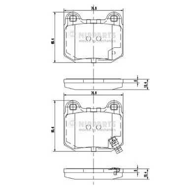 Колодки тормозные MITSUBISHI LANCER 96-/NISSAN 350Z 05-/SUBARU I