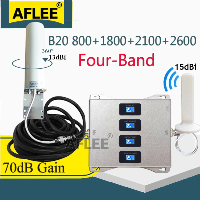 LTE B20 800 1800 2100 2600 Mhz Four-Band Cellular