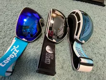 COPOZZ-Gafas de esquí profesionales para hombre y mujer, lentes de doble capa antiniebla, UV400, esquí grande, Snowboard, gafas de nieve