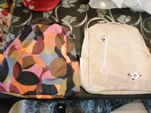 Mochila informal de tela Oxford con flores bordadas para mujer, bolso escolar para el hombro, para viajes diarios, antirrobo