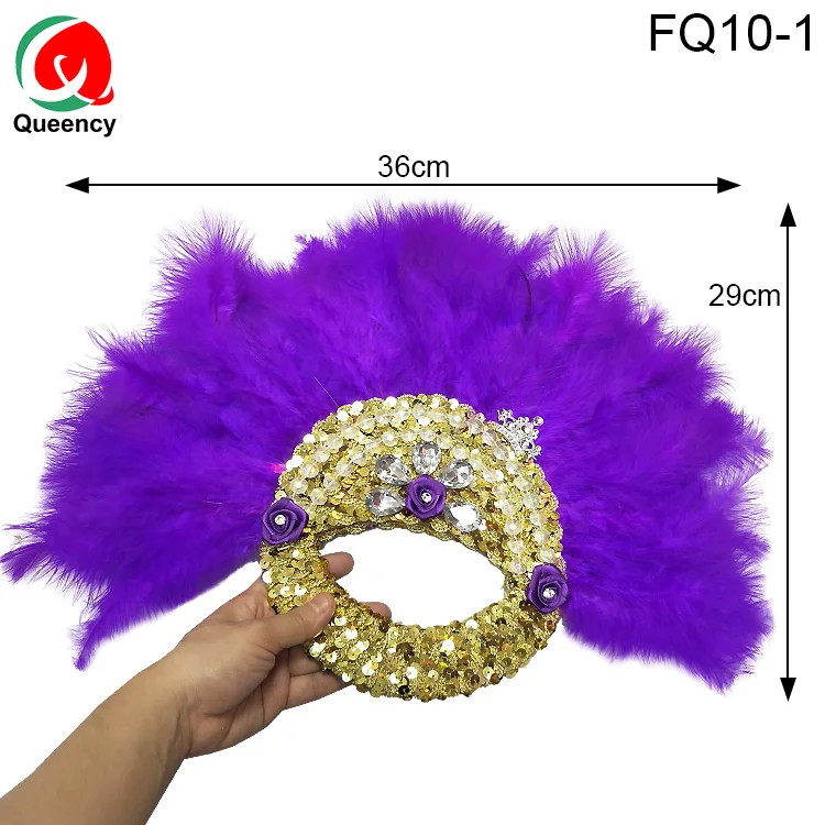 FQ10-DHL Свадебные веер Нигерия Америка Италия блестки и большие камни с 3D аппликацией веер для вечерние и танцевальные