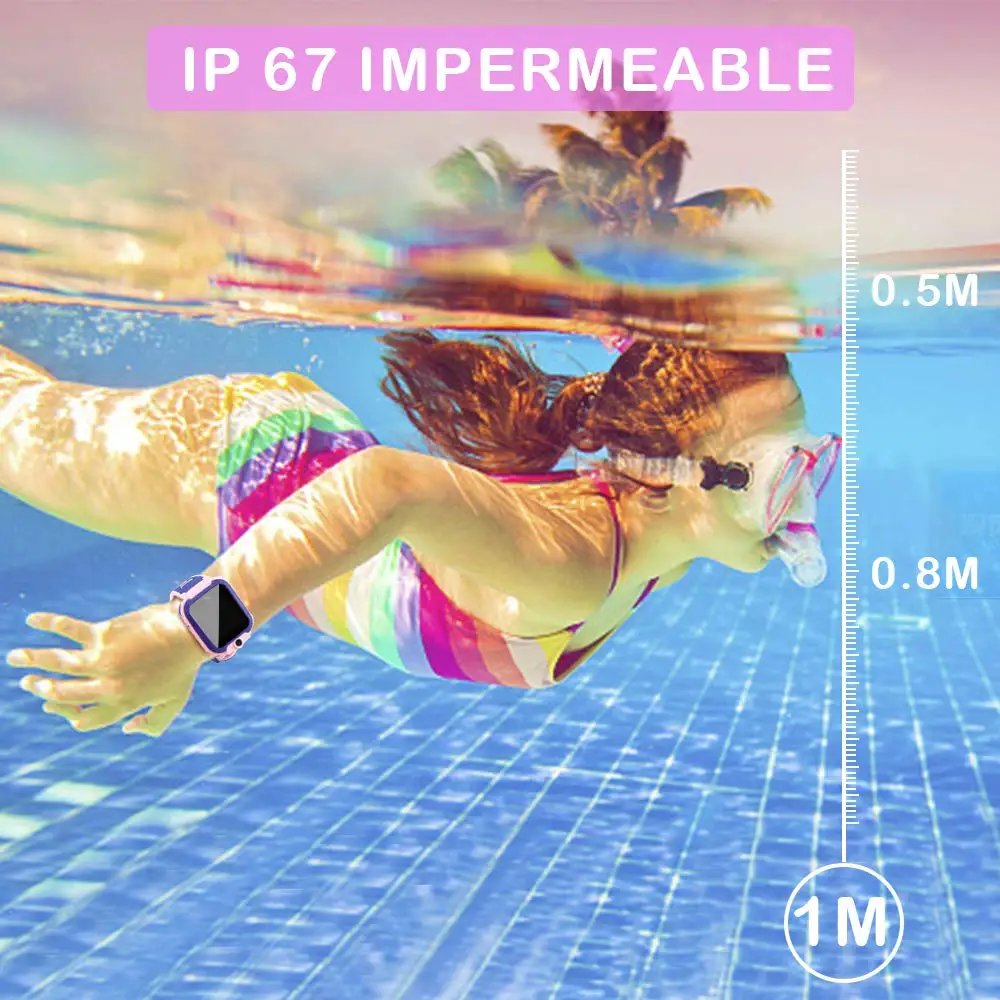 SmartWatch Uhr Junge Mädchen mit SOS funktion GPS Tracking £ Camara Anruf IOS Android Wasserdichte IP67 Geschenk