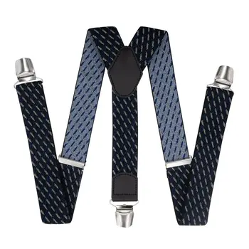 

Pants suspenders with reinforced clips (3.5 cm, 3 clips, blue) 55726