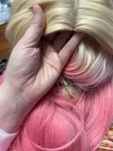 L-Email Wig Blonde Ahri Cosplay Synthetic-Hair KDA Baddest Heat-Resistant with LOL Ears